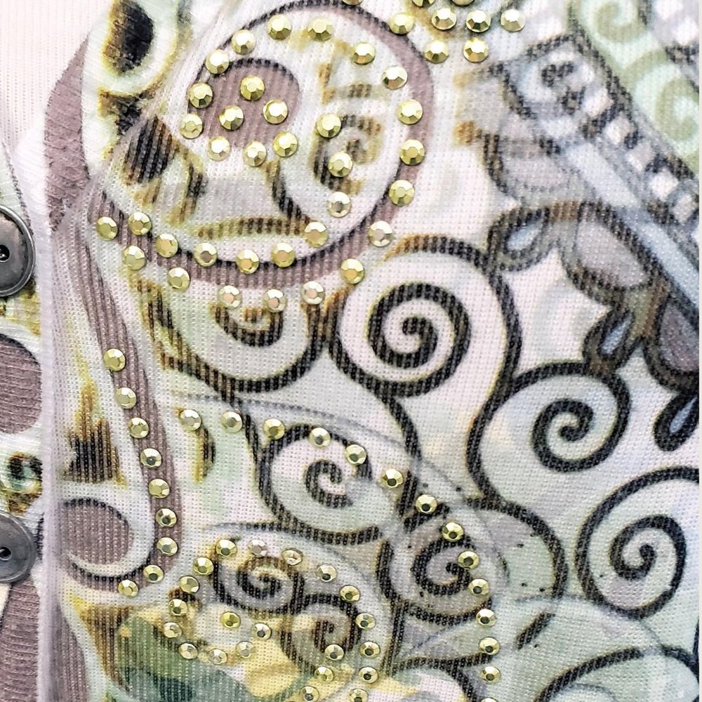 Style&co. Beaded Paisley Top - Picture 3 of 8